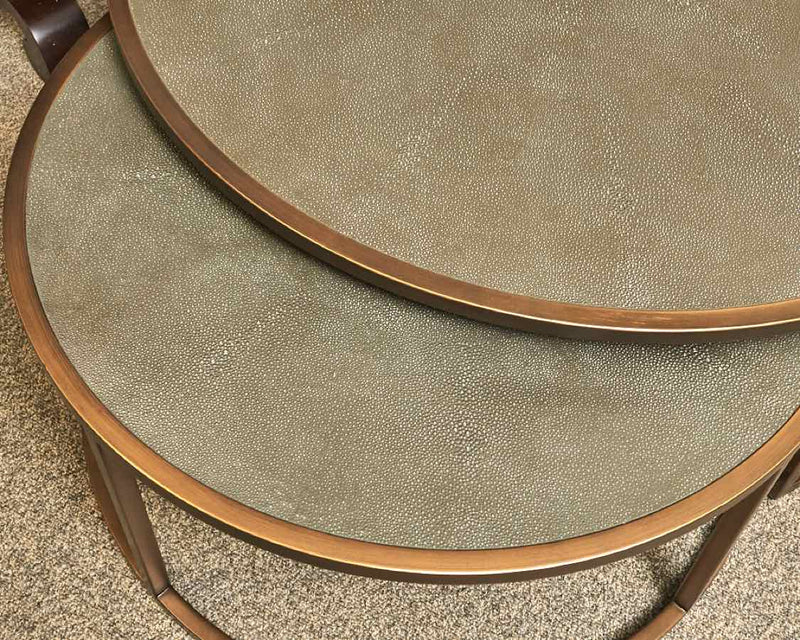 Four Hands Shagreen Nesting Coffe Tables