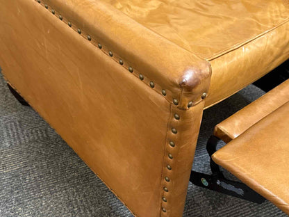 Pottery Barn Pair of 'Tyler' Leather Recliners