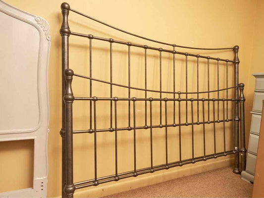 Metal Queen Bed Includes Metal Siderails & Metal Slats