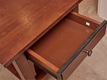 Espresso Finish Oak Mission Style Side Table