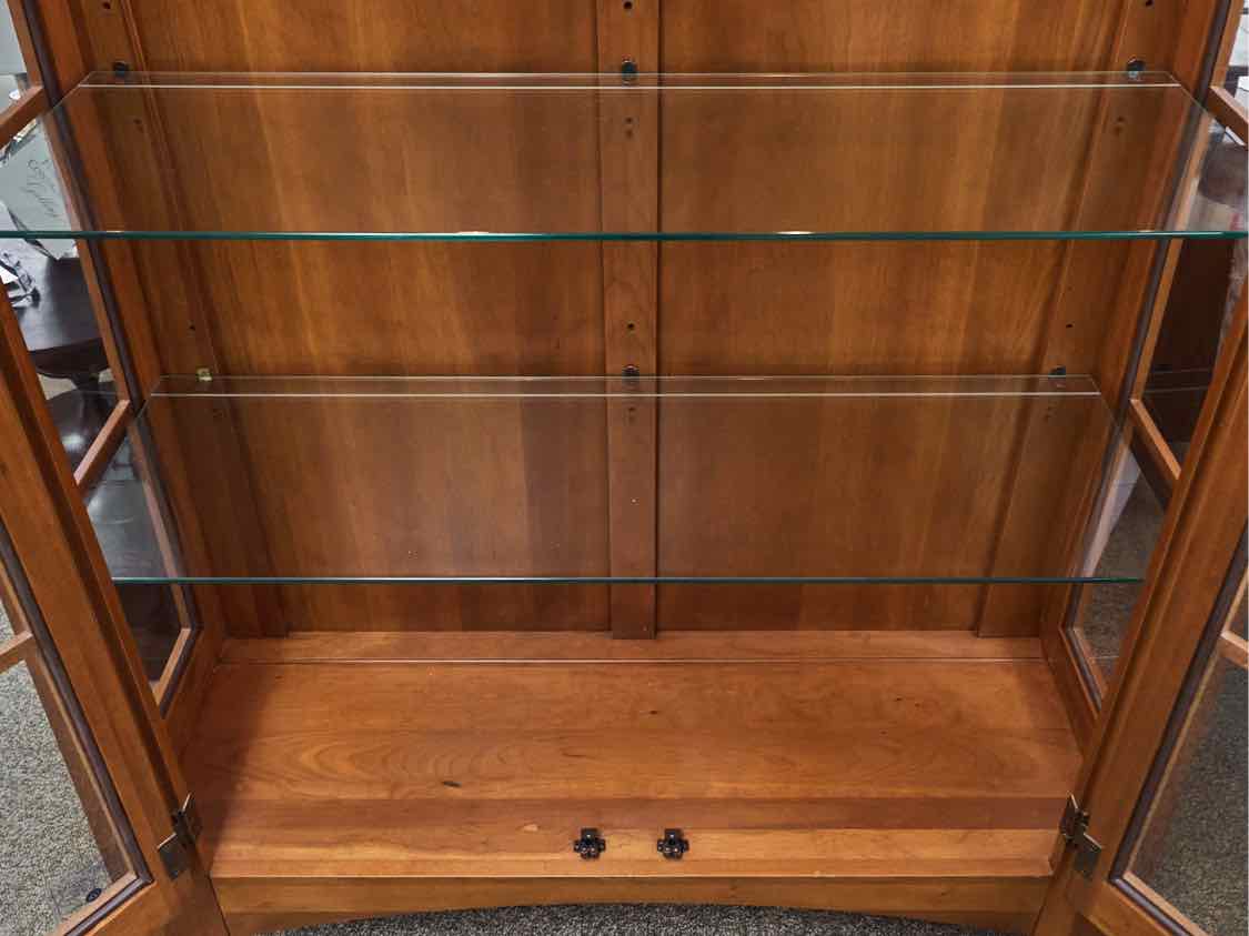 Ethan Allen 'American Inpressions' Mission Style Cherry Display Cabinet