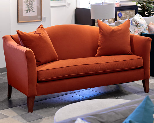 Custom Ethan Allen Upholstered Tight Back Sofa