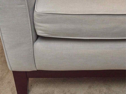 Light Grey Upholstered Loveseat