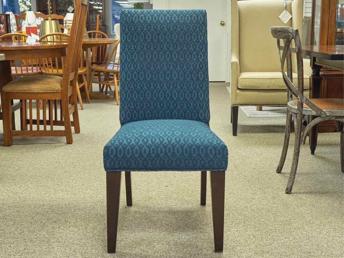 Set of Six Parson Chairs in Blue