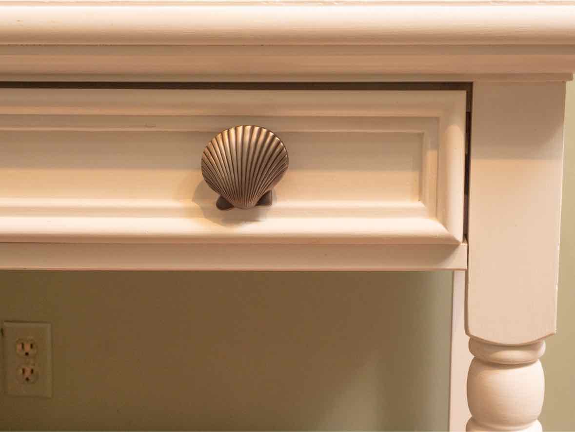 Stanley 'Young America' White  Desk with 4 Drawers & Side Chair