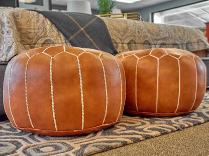 Pair of Moroccan Poufs