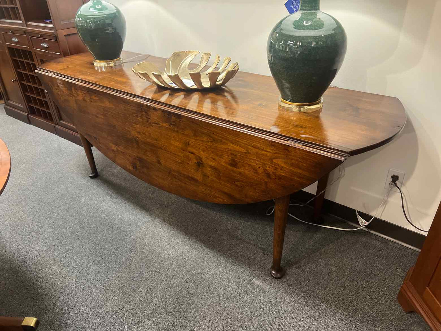 Mahogany Drop Leaf Console