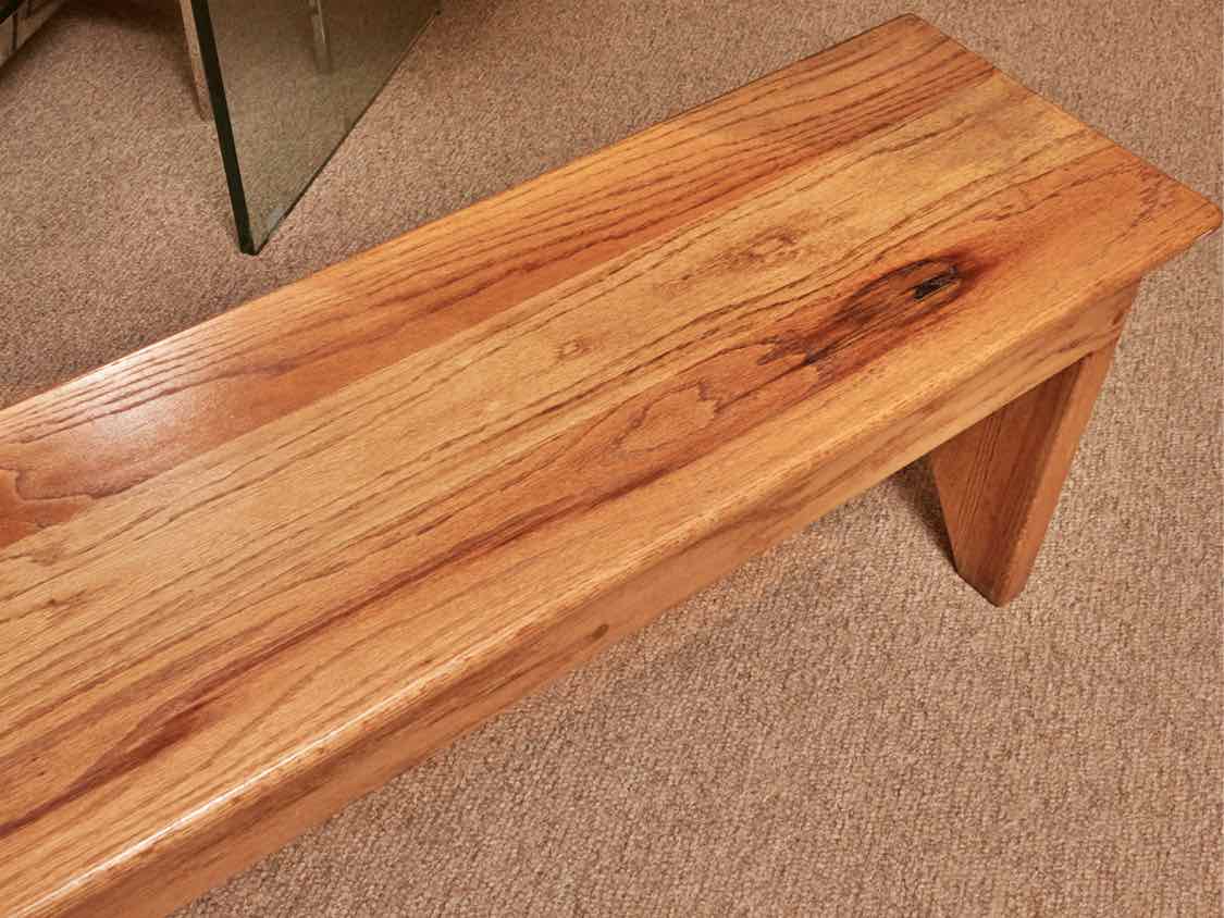 Solid Oak Bench