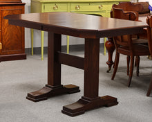 Counter Height Brown Mahogany Dining Table