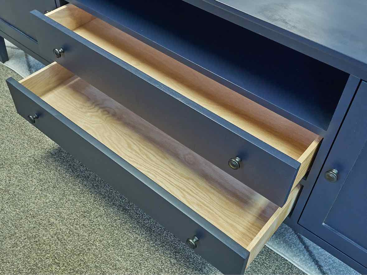 Gat Creek Maple Monaco Media Cabinet in Classic Starry-Eyed Navy Finish