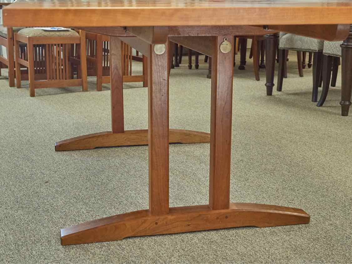 Stickley Cherry Dining Table W/ Breadboard Extensions