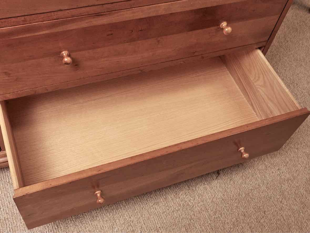 Durham Furniture Cherry Shaker Style  8 Drawer Dresser with Mirror