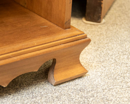 Maple 1 Drawer Nightstand with Open Storage