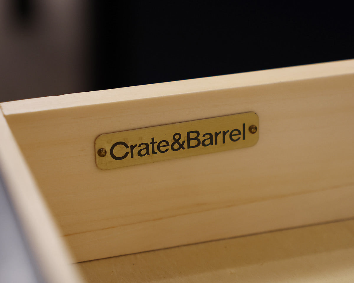 Crate & Barrel Navy Desk
