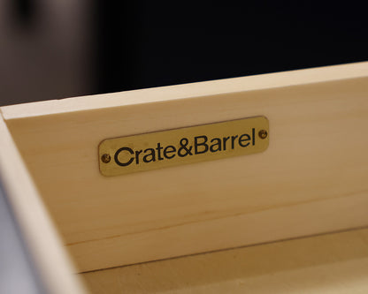 Crate & Barrel Navy Desk