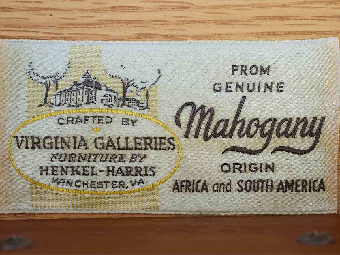 Henkel Harris Solid Mahogany Dresser