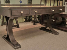 Hooker Furniture Espresso Finish 3 Drawer Chrome Knobs  Desk