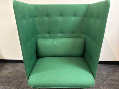 Poppin 'QT' Privacy Lounge Chair With Ottoman