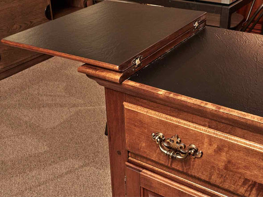 Moosehead  Maple 1 Drawer 2 Door Flip Top Server On Casters