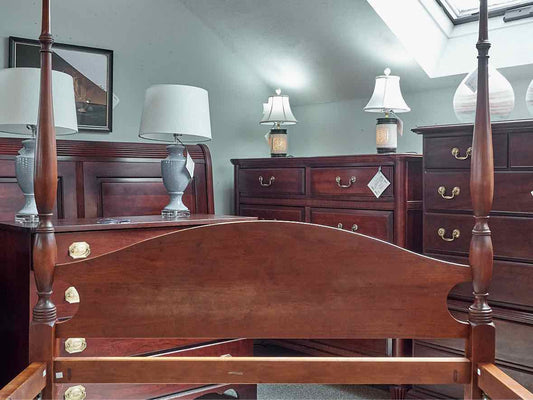 Eldred Wheeler Cherry 4 Post Canopy Full Bed