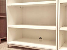 Pottery Barn Ivory Tall Bookcase with Adjustable Shelves