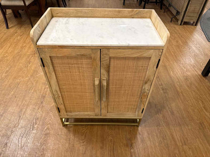 Powell 'Janie' Rattan Bar Cabinet