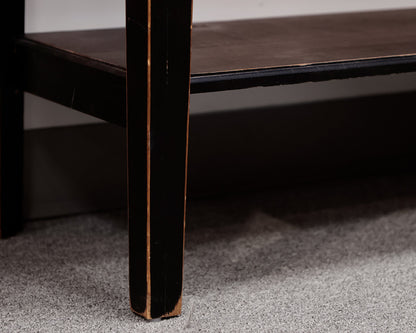 Rustic Console w/ Warm Wooden Top