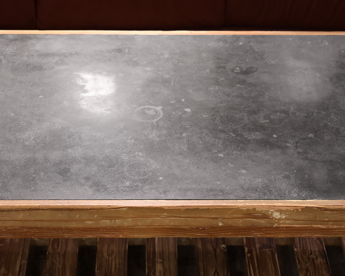 Boston Interiors Rustic Blue Stone Top Coffee Table