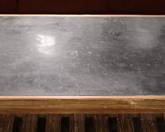 Boston Interiors Rustic Blue Stone Top Coffee Table