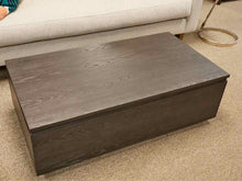 Crate & Barrel Lift Top Cocktail Table in Slate Grey Oak Finish