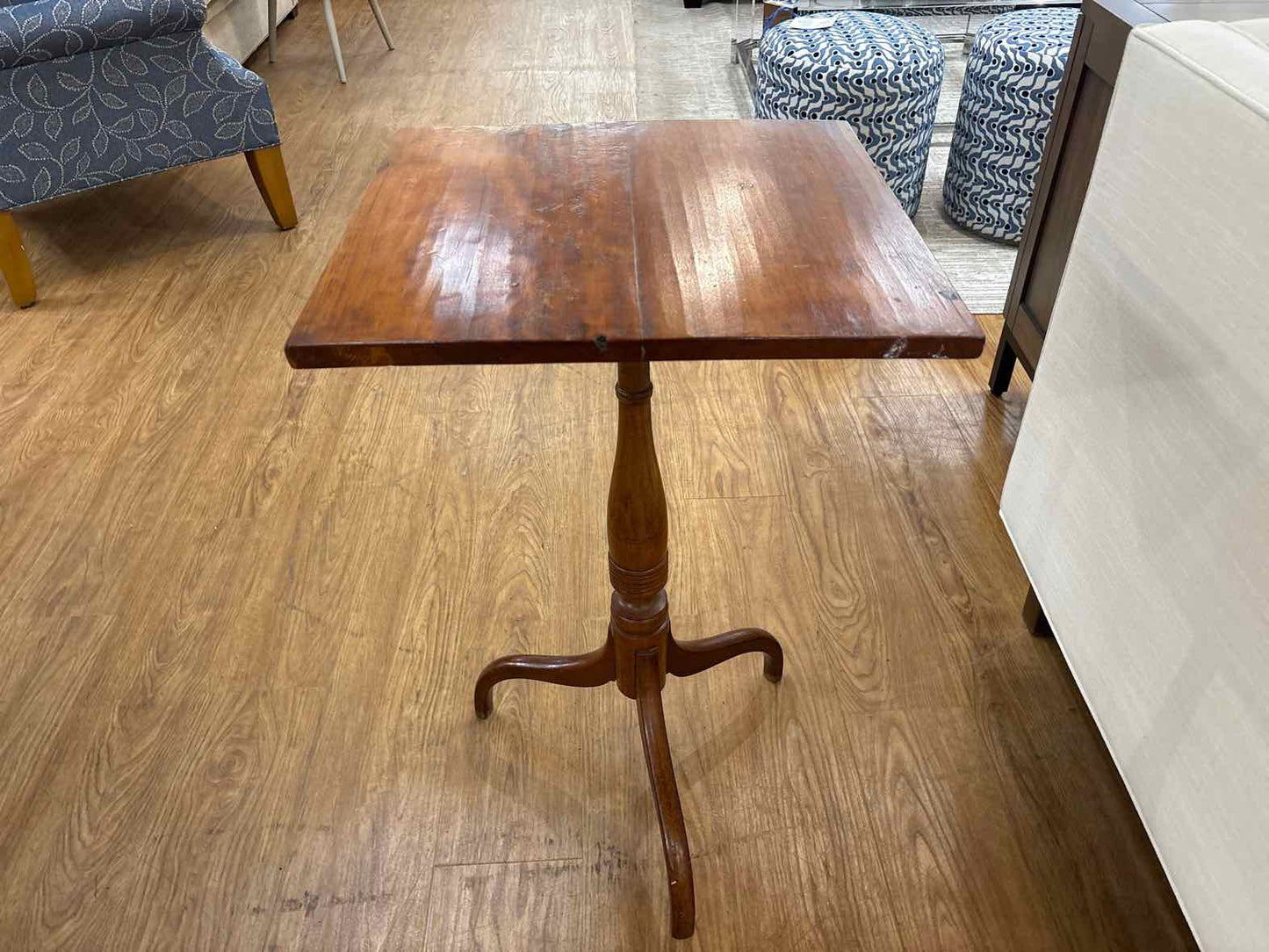 Cherry Pedestal Flip Top Table
