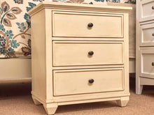 Ethan Allen Ivory 3 Drawer  Nightstand