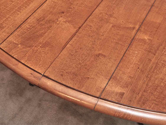Ethan Allen 'Legacy Collection Maple Round Table Scrolled Base  &  4 Chair Set