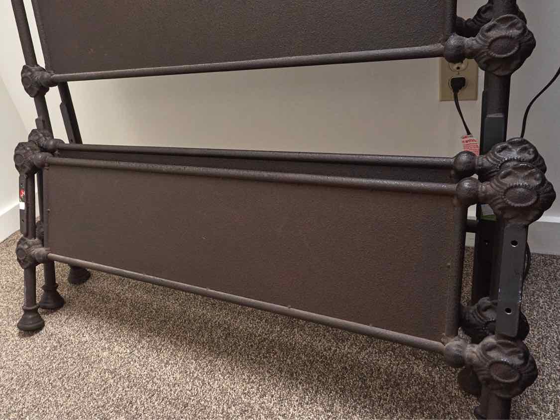 Pair of RH Twin 'French Academie' Iron Twin Beds