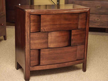 Pair of  Magnussen Espresso Finish 3 Drawer Nightstands