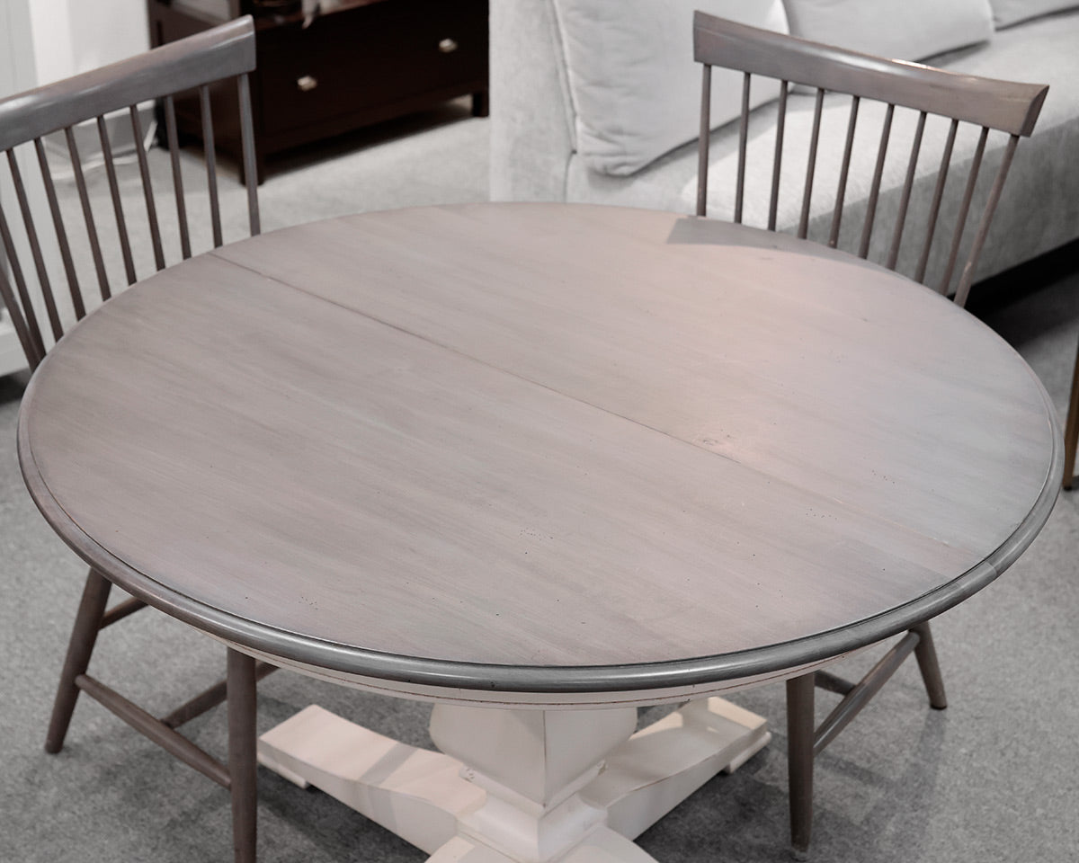 Ethan Allen 48" Round Dining Table and Four Chairs