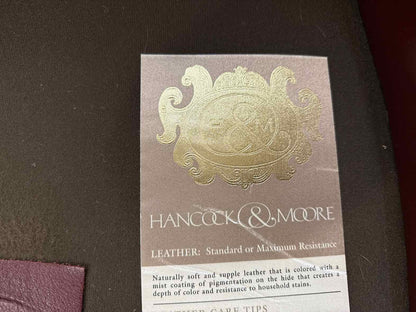 Hancock and Moore Tufted Burgundy Chair