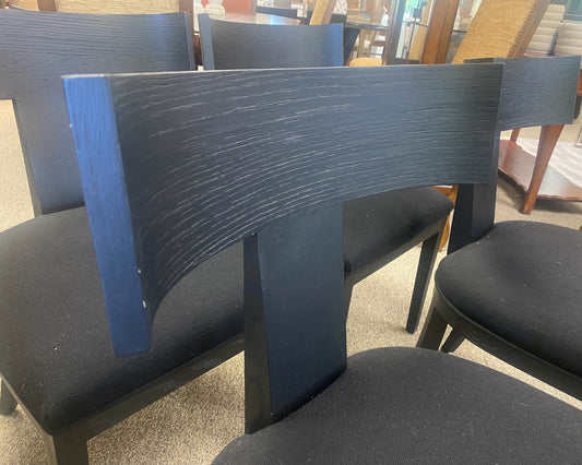 Set of 4 'Klisomes' Black Oak RH Dining Chairs