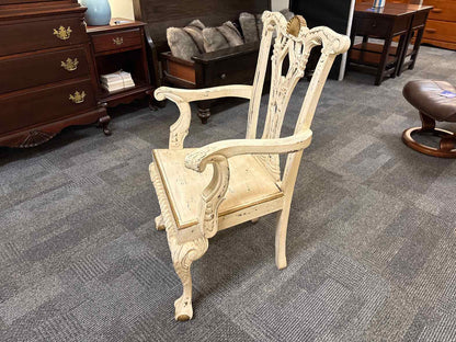 Distressed Chippendale Arm Chair