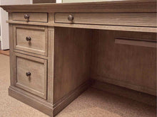 Pottery Barn 'Livingston'  Executive  Desk in Gray Wash Finish