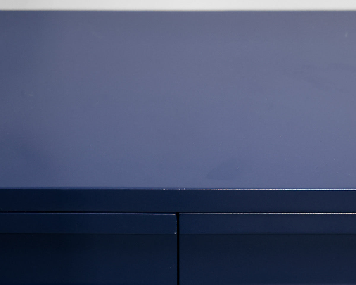 Navy Blue Two-Door Console