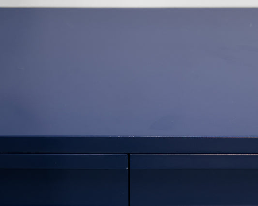 Navy Blue Two-Door Console