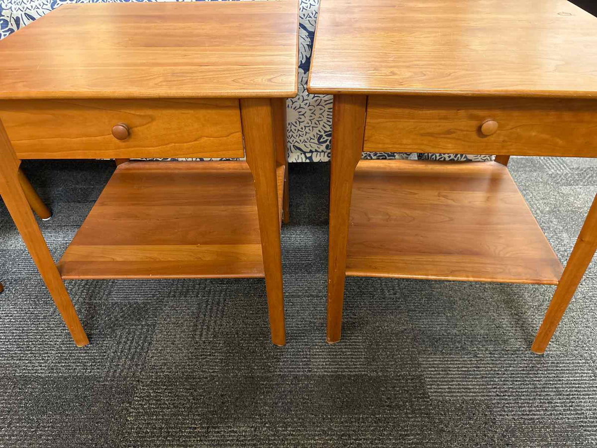 Circle Furniture Pair of Mid-Century Nightstand