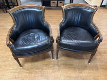 Pair of Henredon Leather Chairs
