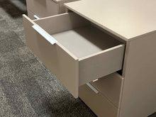 Pair of Contemporary Grey Lacquer Nightstands
