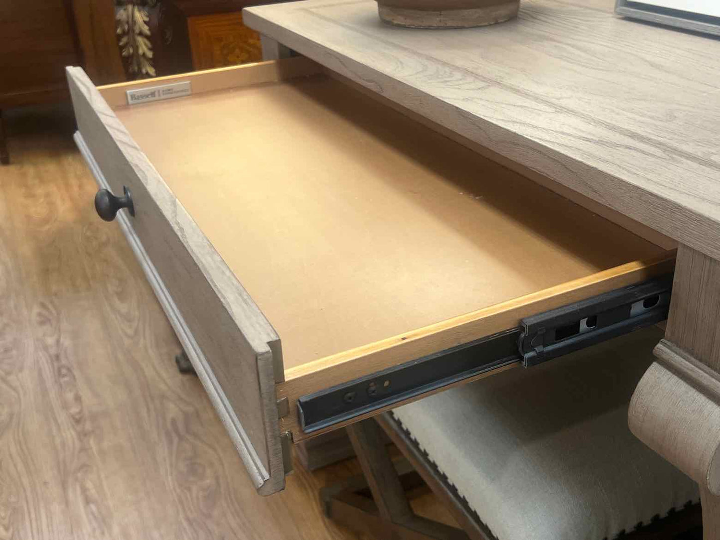 Bassett 'Artisanal' Console w/ Ottomans