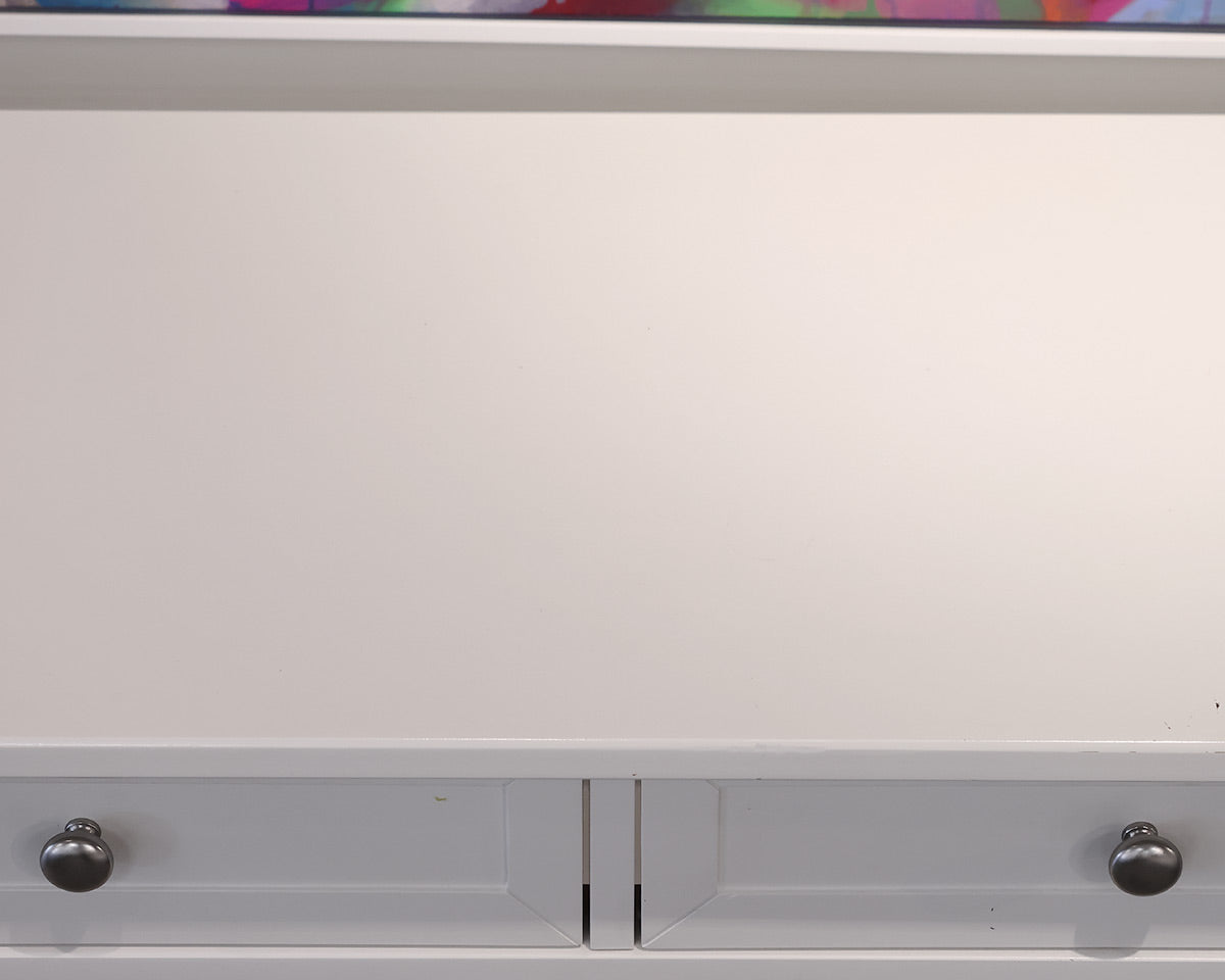 PB Kids 2-Drawer Console with Shelves in White