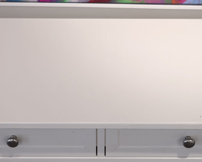 PB Kids 2-Drawer Console with Shelves in White