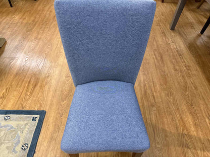 Set of 6 Denim Blue Parson's Dining Chairs