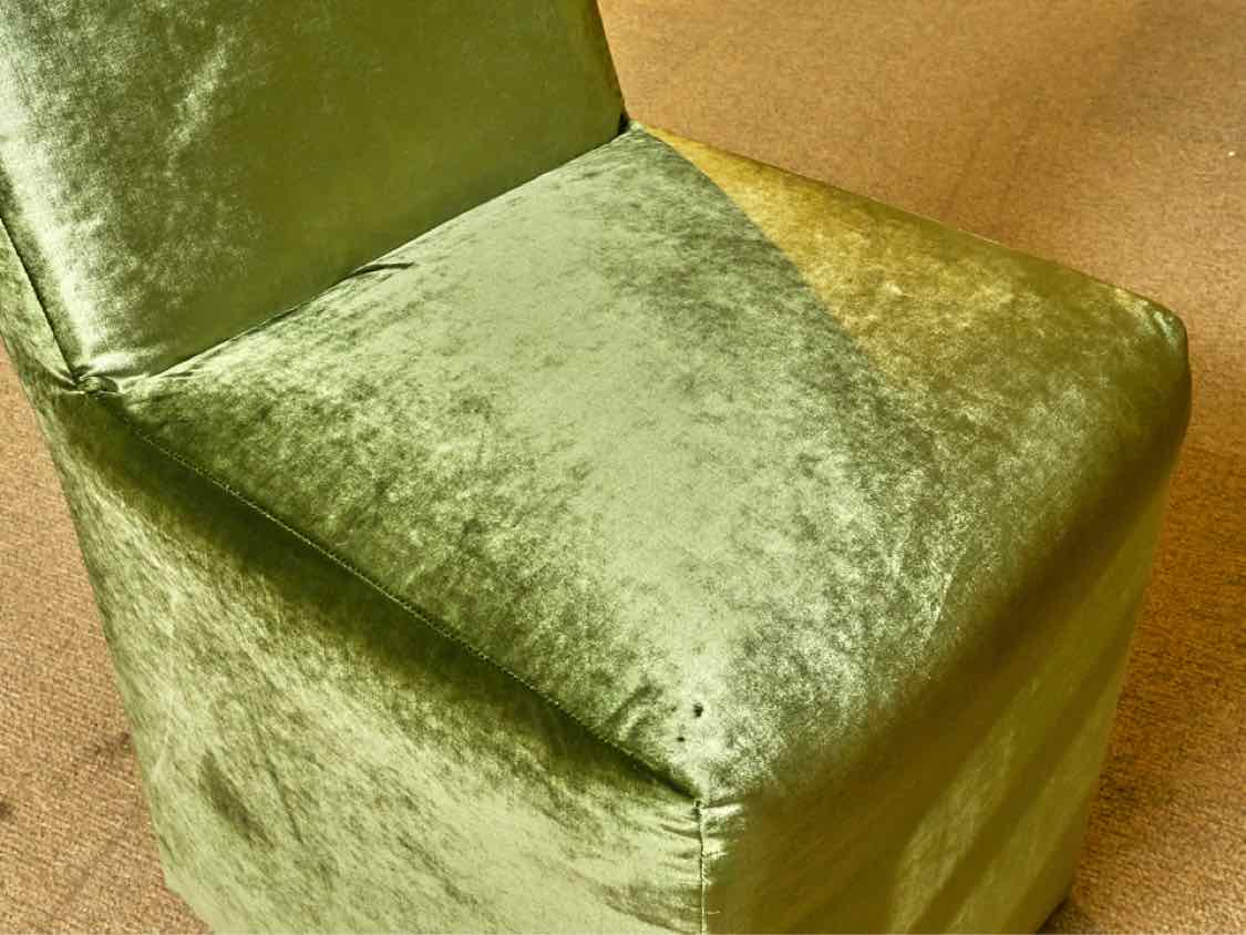 Pair of Joss &  Main 'Edson' Emerald Green Microfiber Upholstered Dining Chairs